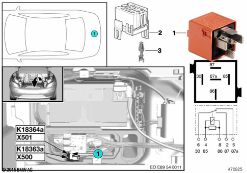 Relay for 2014 BMW Z4 35i #2