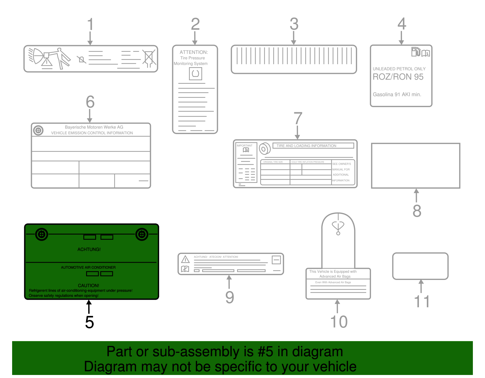 Info Label - BMW (71218248226)