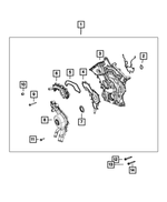 5184495AH - 3.6L Gas; Engine: Chain Case Cover for Mopar Image