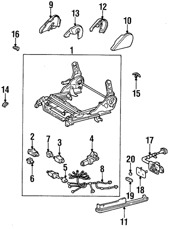 8492114030C1 - : Power Seat Switch Knob for Toyota Image