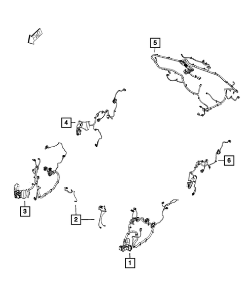 Wiring-Body and Accessories for 2014 Jeep Cherokee #1