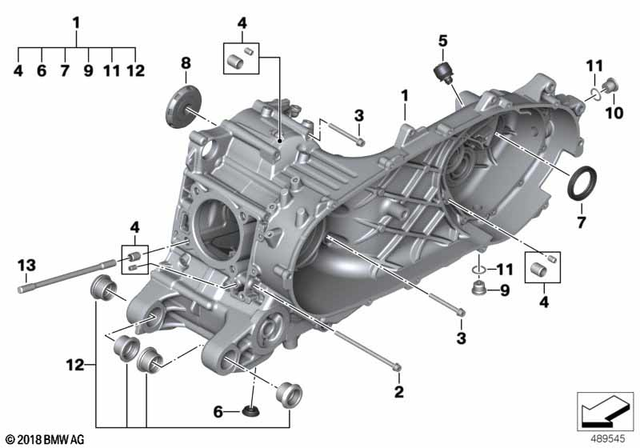7129909467 - Engine: Isa Screw with Washer - M6X120-U1-mk for BMW-Motorrad Image image