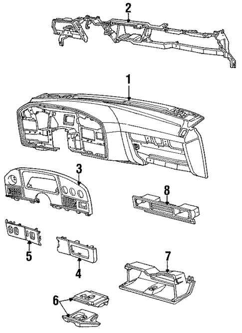 Instrument Panel for 1991 Ford Taurus #0
