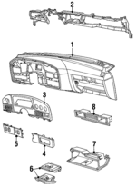 F1DZ5404320A - Body: Instrument Panel for Ford: Taurus Image