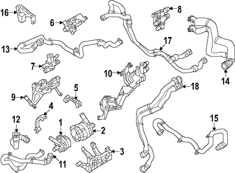 Hoses & Lines for 2026 Volvo EC40 #1