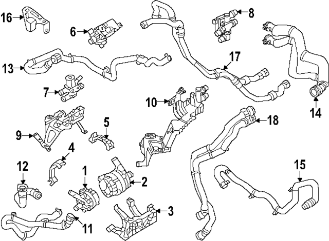 32135208 - : Water Pump for Volvo: C40 Recharge, XC40 Recharge Image