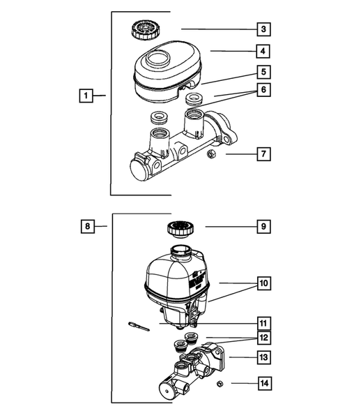 Brake Master Cylinder for 2007 Dodge Ram 3500 #0