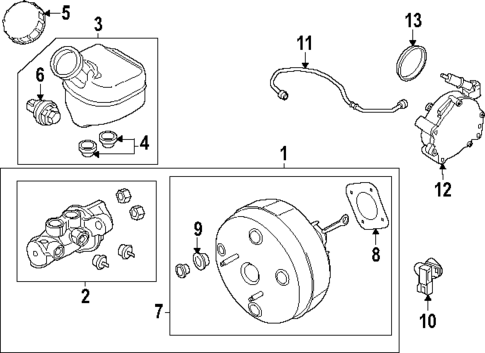 Master Cylinder - Components On Dash Panel for 2024 Ford Transit-350 HD #0