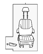 WV421D5AC - Body: Seat Assembly for Chrysler: Town &amp; Country | Dodge: Caravan, Grand Caravan Image