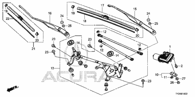 Front Windshield Wiper for 2016 Acura RLX #0