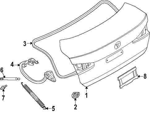 Lid & Components for 2025 BMW 228 xDrive Gran Coupe #0