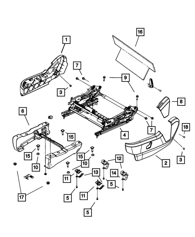 1JB18BD1AA - Interior Trim: Driver Inboard Shield for Mopar Image