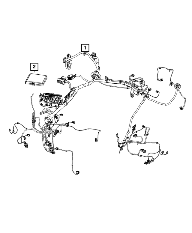 68595647AB - Electrical: Headlamp To Dash Wiring for Mopar Image
