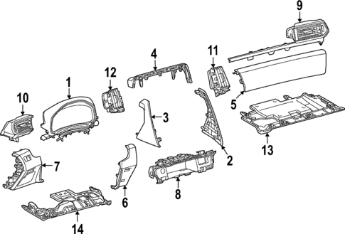 Instrument Panel Components for 2025 Lexus LX700h #0