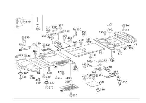 Front Floor for 2006 Mercedes-Benz SLR McLaren #0