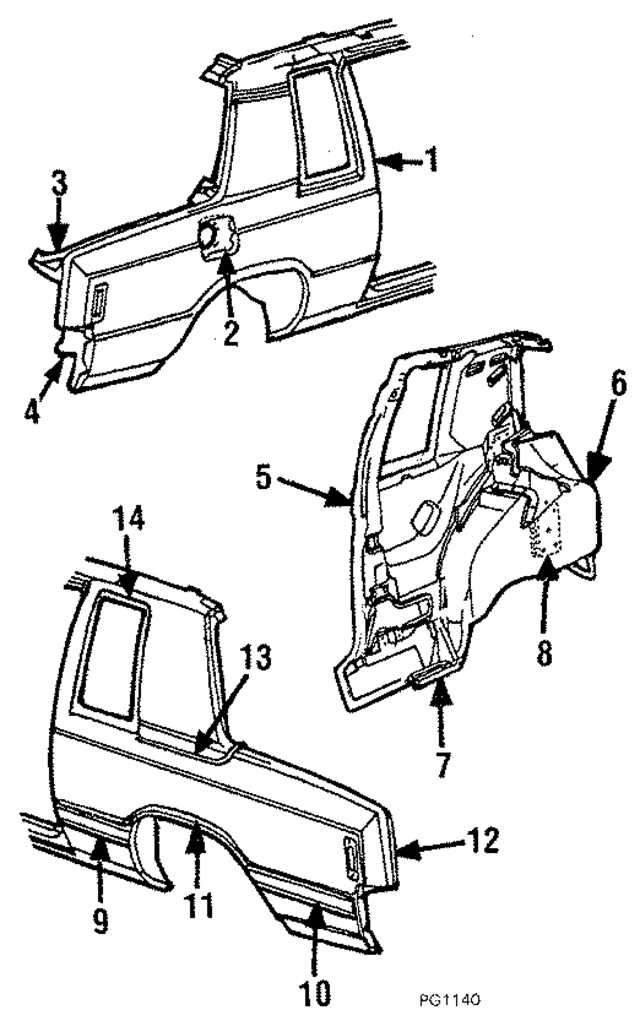 4337849 - Body: Outer Panel for Mopar Image