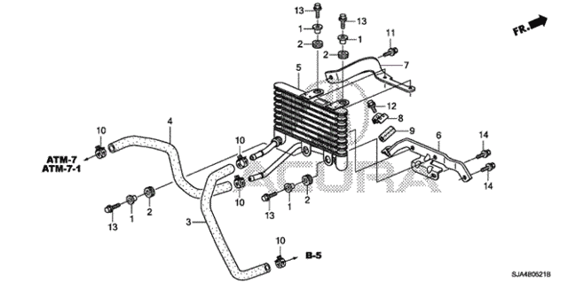 ATF Cooler (2) for 2011 Acura RL #0