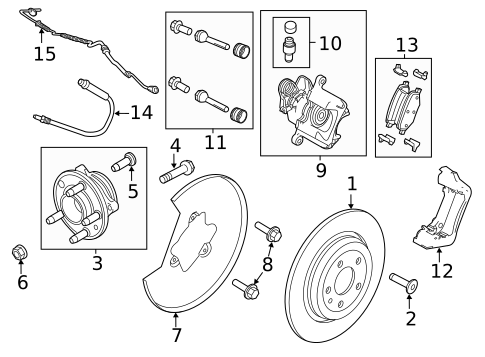 Rear Brakes for 2012 Ford Explorer #0