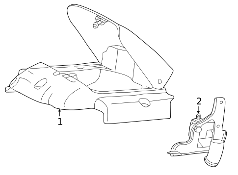 Engine Appearance Cover for 2002 Ford Excursion #0