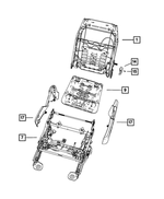1PF70HL1AA - Interior Trim: Seat Cushion Shield, Left for Mopar Image