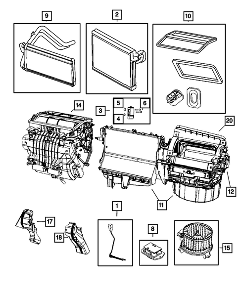 Air Conditioner and Heater Units for 2010 Dodge Caliber #1