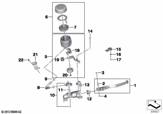32727691942 - : Handbrake Lever for BMW-Motorrad Image