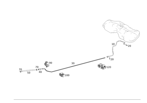 Fuel Lines, Gasoline Vehicle for 2007 Mercedes-Benz E63 AMG #0
