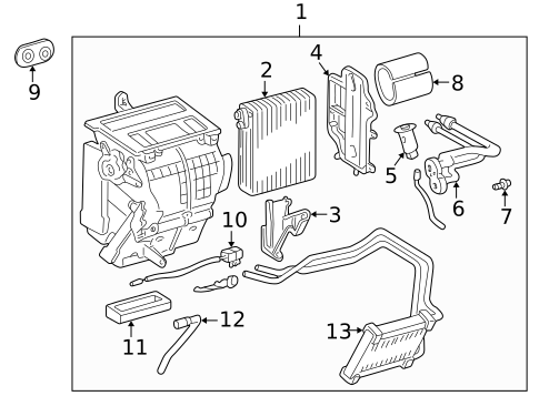 Evaporator Components for 2002 Toyota Celica #0