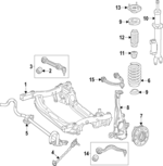 206323420064 - Suspension: Strut Mount for Mercedes-Benz Image