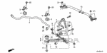 90117SM4003 - Chassis: BOLT, FR. SHOCK ABSORBER LOCK (10X44) for Honda Image