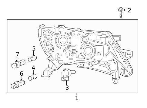 Headlamp Components for 2019 Nissan Pathfinder #1