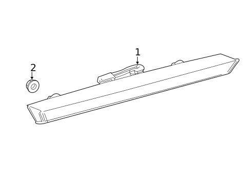 High Mounted Stop Lamp for 2025 Toyota Corolla #1