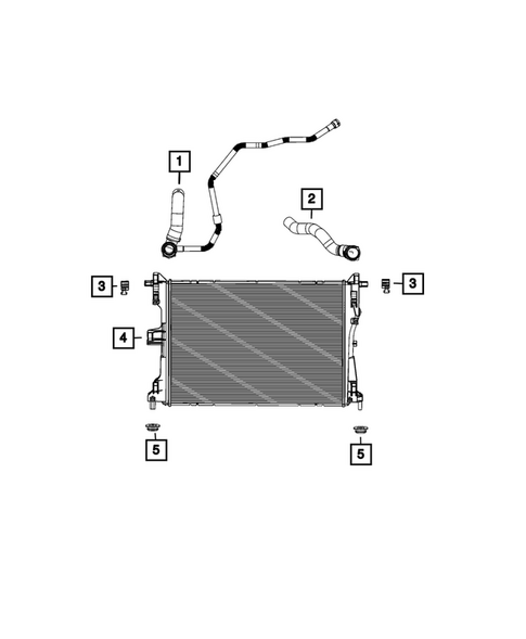 Radiator and Related Parts; Charge Air Cooler for 2023 Jeep Renegade #5
