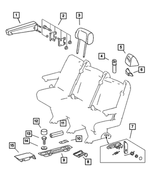 ZN58CSSAA - Interior Trim: Rear Seat Armrest for Mopar Image