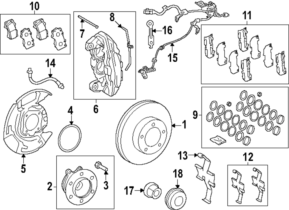 ROCK’NPOP 47748-0C010 - Disc Brake Anti-Rattle Clip 2000-2025 Toyota