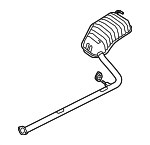 287104U110 - : Rear Muffler for Kia Image