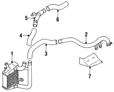 Intercooler for 1991 Dodge Stealth #1