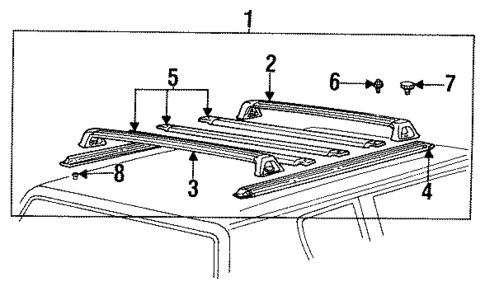 Luggage Carrier for 1992 Mercury Sable #1