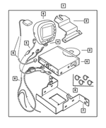 82206321 - Mopar Accessories - Component Parts: Vehicle Navigation Kit for Mopar Image