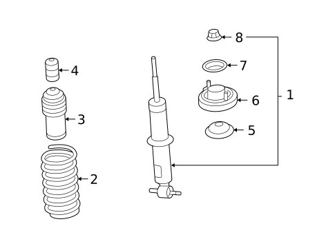 Struts & Components for 2008 Saturn Sky #0