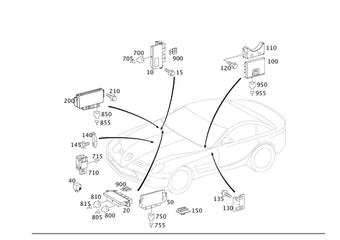 Apparatus Case and Control Units for 2006 Mercedes-Benz SLR McLaren #0