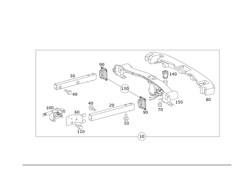 Trailer Coupling for 2012 Mercedes-Benz S400 #0