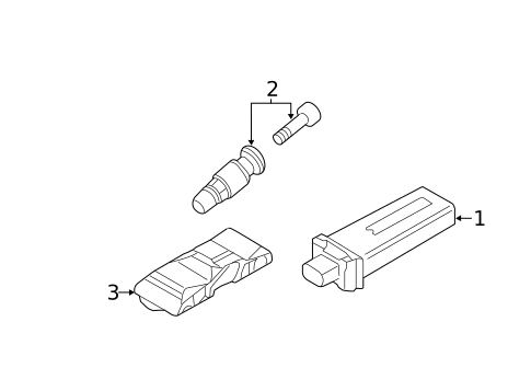 Tire Pressure Monitor Components for 2015 BMW 750i #1