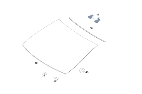 Windshield for 2020 Mercedes-Benz AMG GT 63 #0