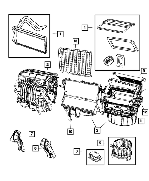 Air Conditioner and Heater Units for 2010 Dodge Caliber #2