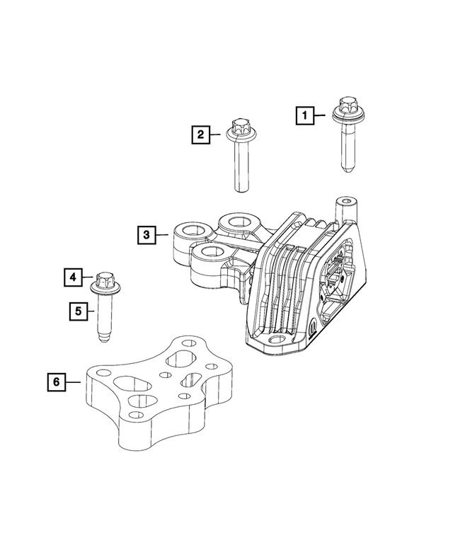 68201457AA - 1.4L Turbo; Engine: Hex Head Bolt for Mopar Image