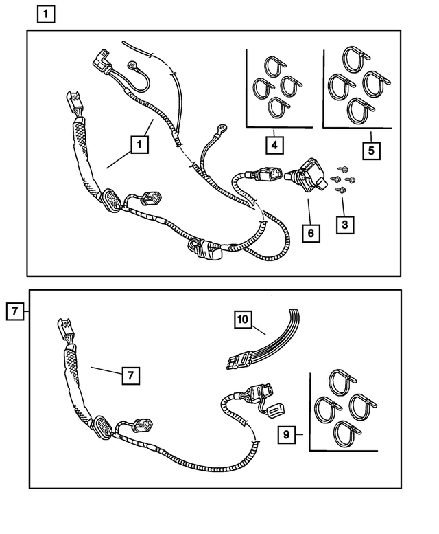 82206301 - Mopar Accessories - Component Parts: Trailer Tow Wiring Package for Mopar Image image