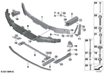 51117459883 - Vehicle Trim: Mount, Bumper, Front, Top for BMW: 228i, 228iX, M235iX Image image