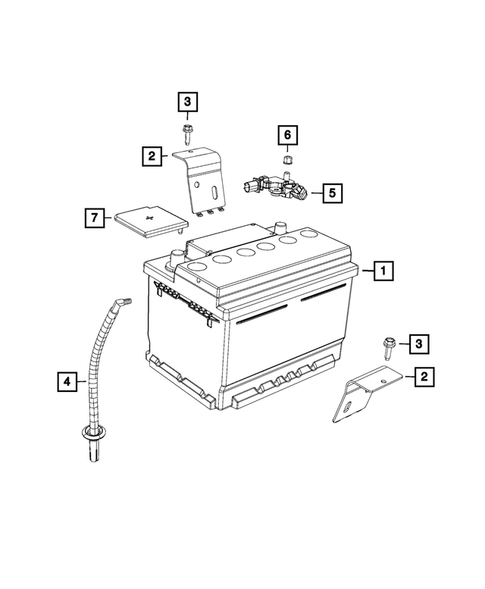 Battery, Battery Tray and Cables for 2016 Dodge Viper #0
