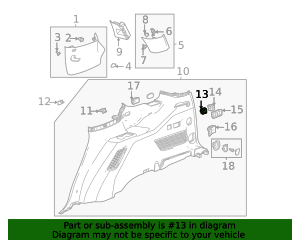 2021-2026 GM Jet Black Rear Seat Back Folding Switch 84721609 GM ...